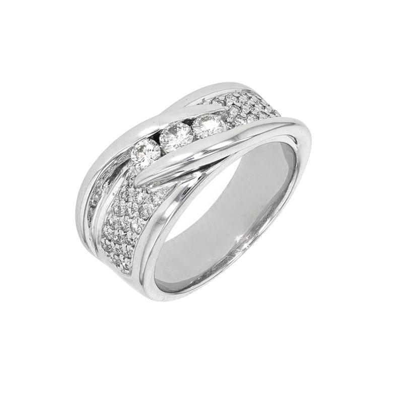 Acheter Bague diamants 0.57 carat or blanc 9.84g Comme neuf - 3100,00 € Bague diamants 0.57 carat or blanc 9.84g Comme neuf - reconditionné disponible sur Gemme Les Bijoux